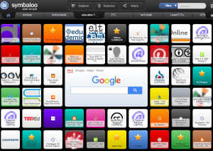 The Symbaloo starting page 